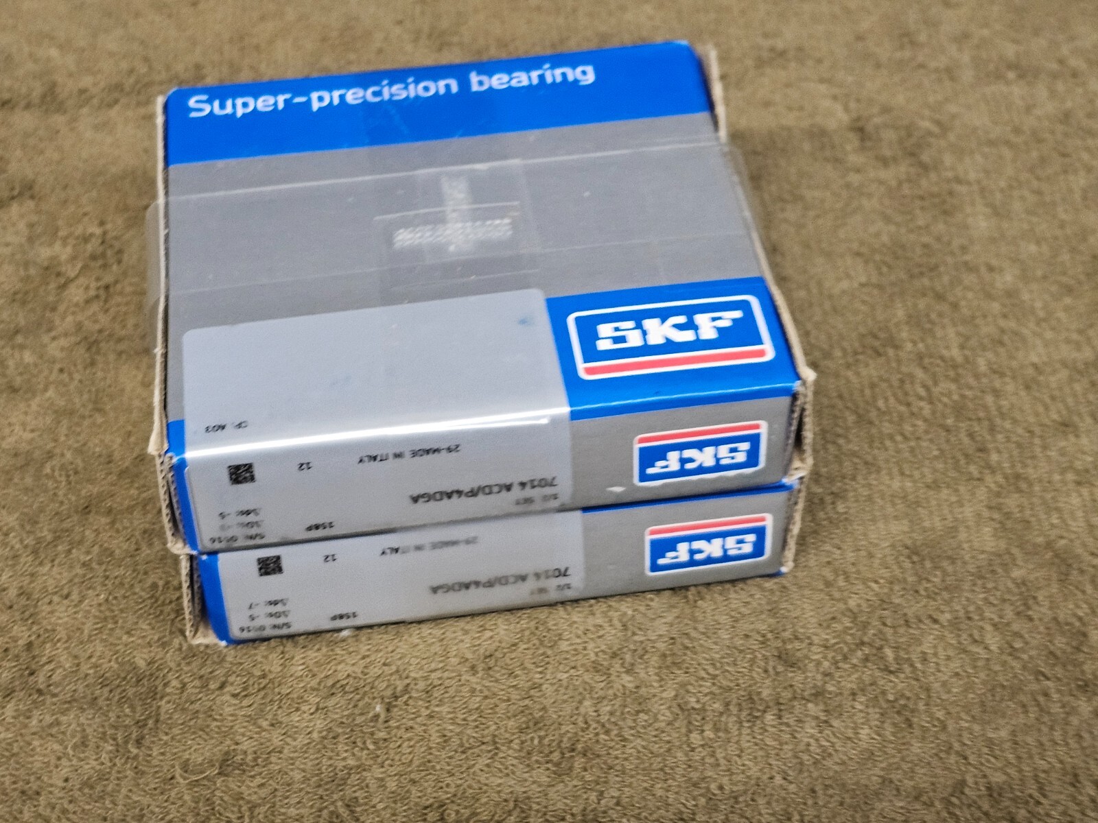 SKF Super Precision Duplex Ball Bearing 70mm 110mm 40mm 7014 ACD P4ADGA