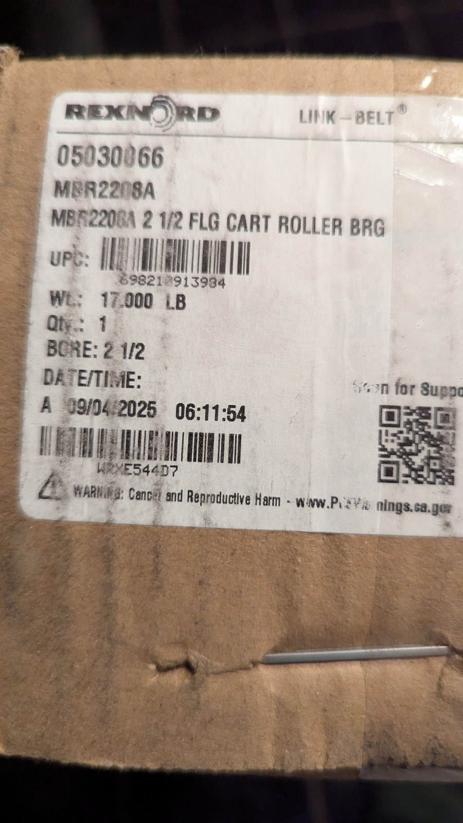 👍 REXNORD MBR2208 4 BOLT ROUND FLANGE BEARING 2-1/2″ BORE *NEW SAME DAY SHIP*
