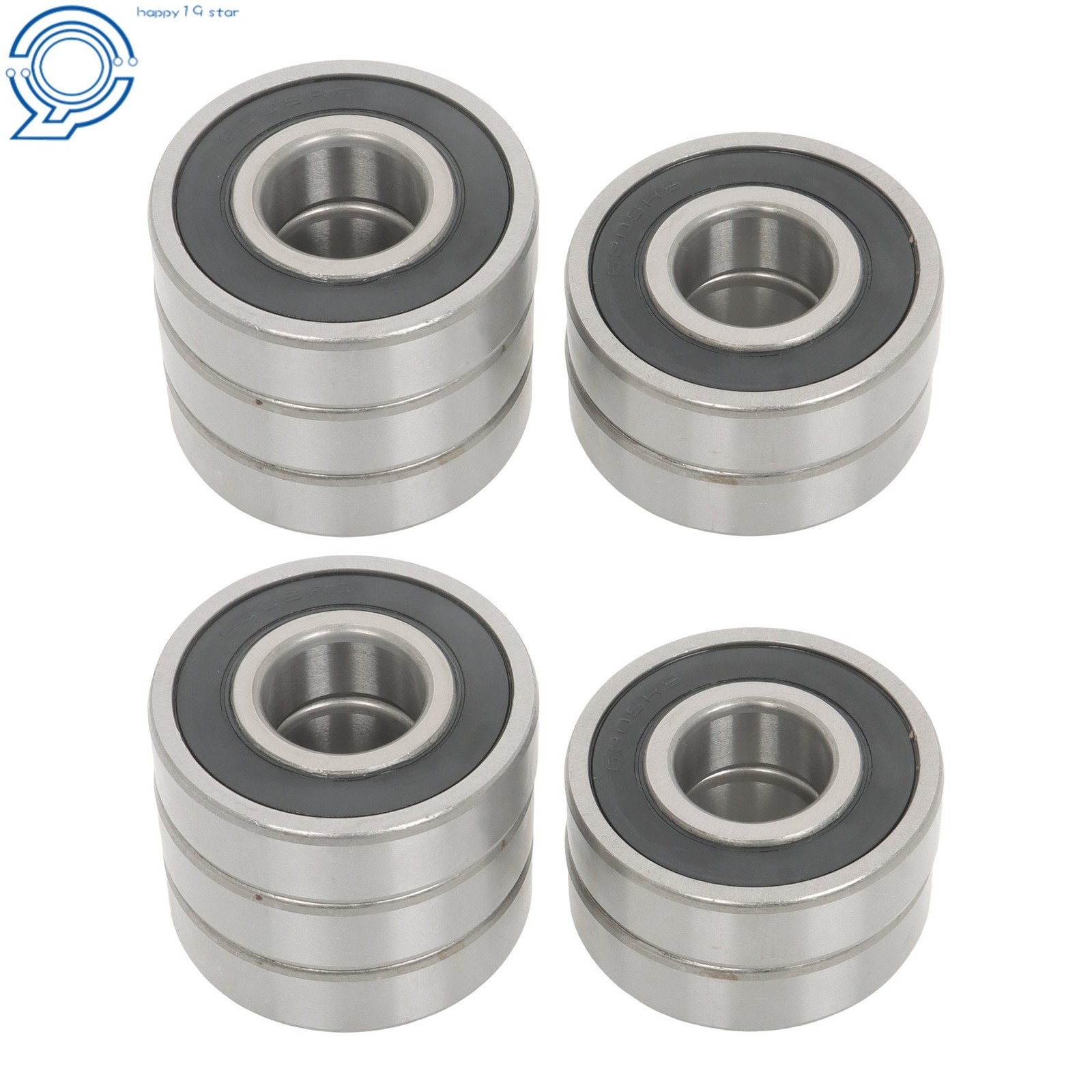 25x62x17mm Ball Bearing 6305 2RS C3 10 Pieces Premium Rubber Sealed Bearings