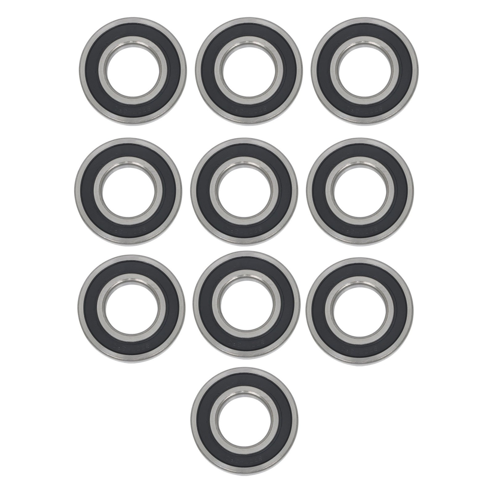 10pcs 6207-2RS Ball Bearings 35x72x17mm Double Rubber Sealed
