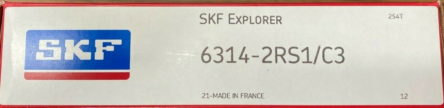 6314 2RS1 C3 SKF Deep Groove Ball Bearing 70x150x25 (mm)