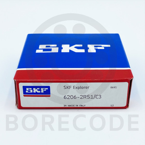 SKF 6206-2RS1/C3 Deep groove ball bearing with seals