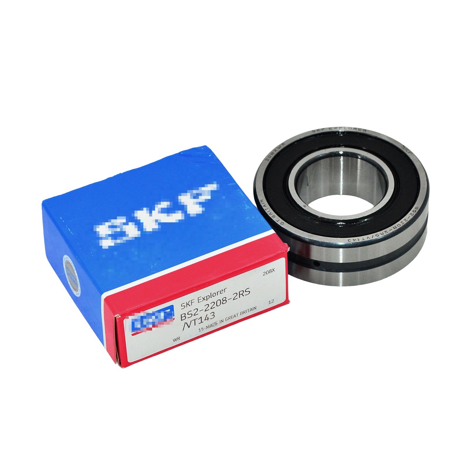 New for SKF BS2-2208-2RS/VT143 Spherical Roller Bearing 40x80x28mm Sealed