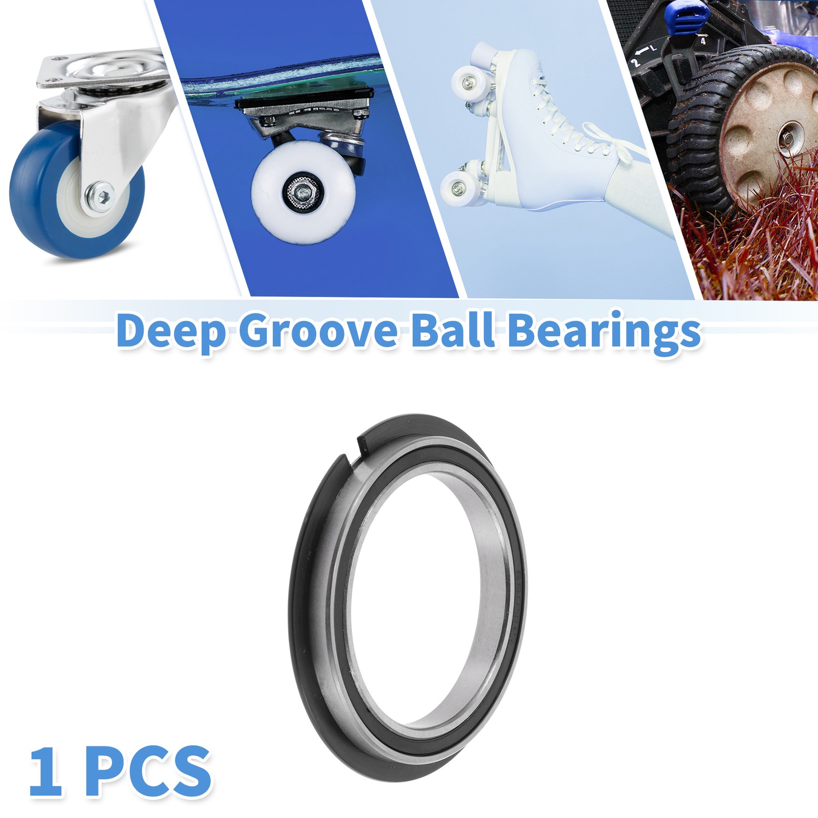6809NR2RS Deep Groove Ball Bearings 45x58x7mm 1Pc Scooter Skateboard Wheel