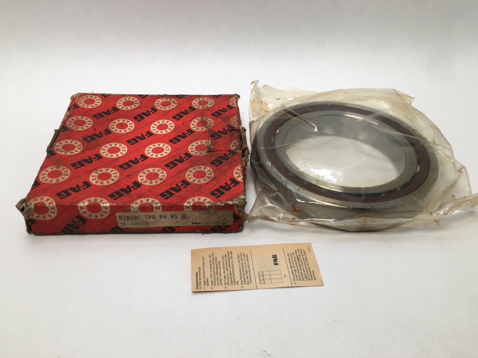FAG B7020C.TPA.P4S.UL Bearing B7020C B-7020-C-TPA-P4-K5-UL 100x150x24 mm