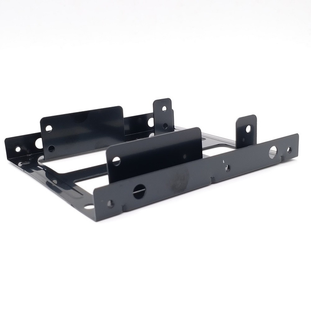 Black Finish Iron Bracket for 2.5 Inch For SSD HDD Mounting in 3.5 Bay