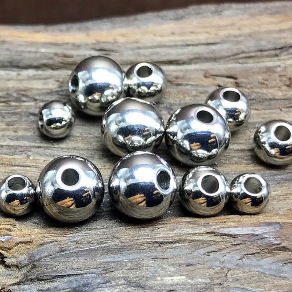 Stainless Steel Balls w Hole Ø 3mm- 60mm Bearing Smooth Through Hole Steel Ball