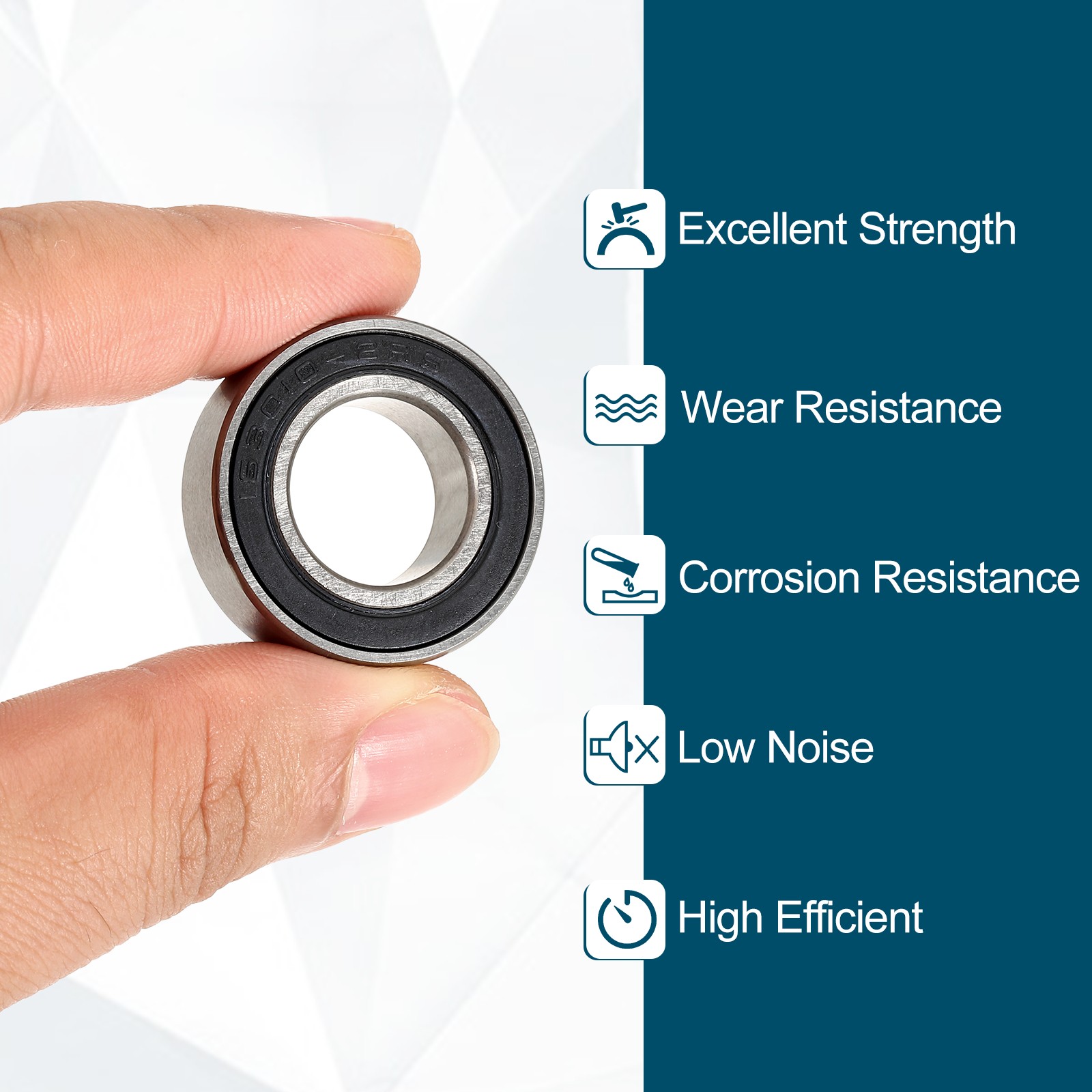 2 Pcs 16mmx30mx10mm 163010-2RS Non-Standard Ball Bearings INDUSTRIAL Bearing