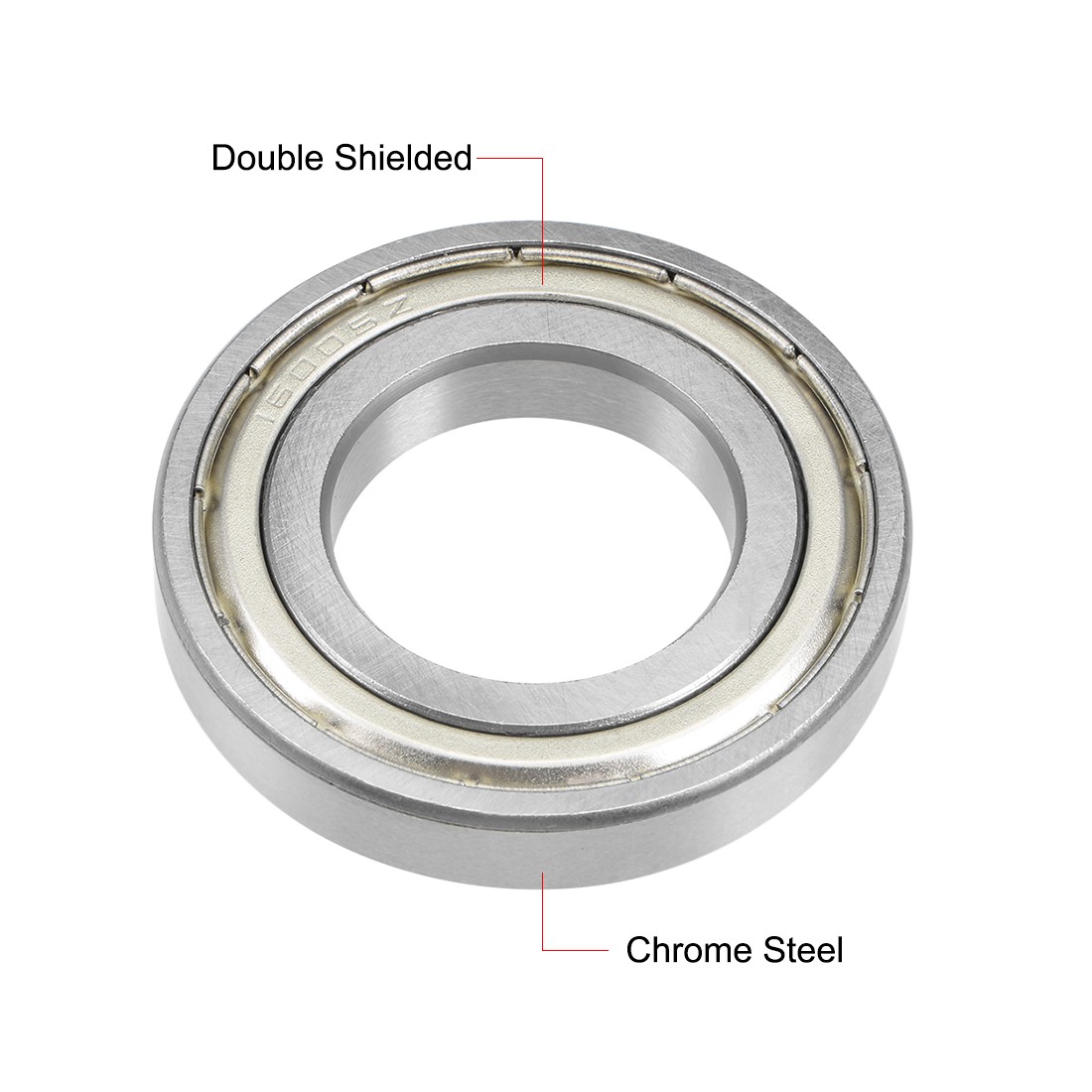16005ZZ deep ball bearing 25x47x8mm double shielding steel cr