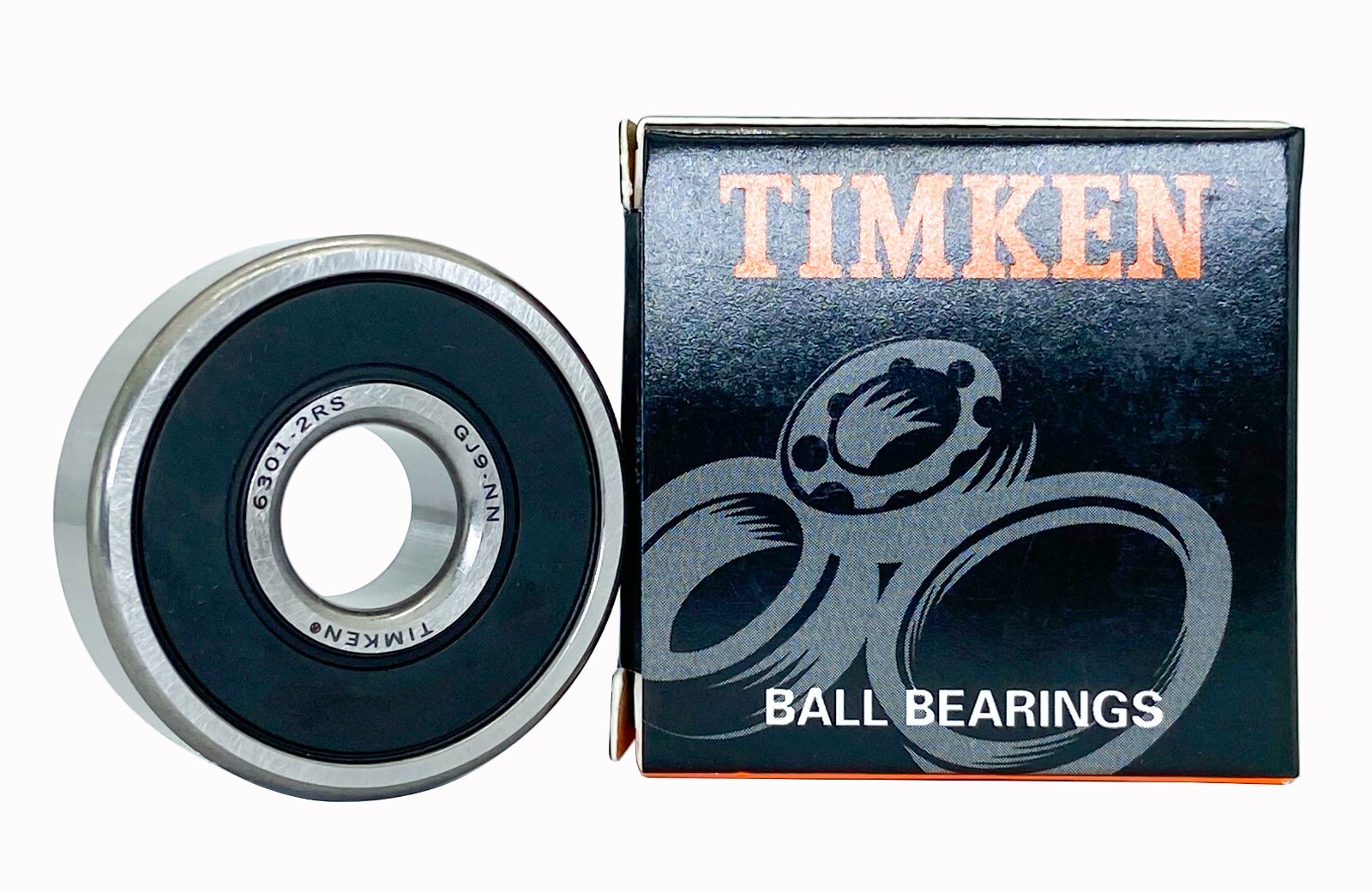 (4Pcs)TIMKEN 6301-2RS 12X37X12MM Double Rubber Seal Ball Bearings 6301RS