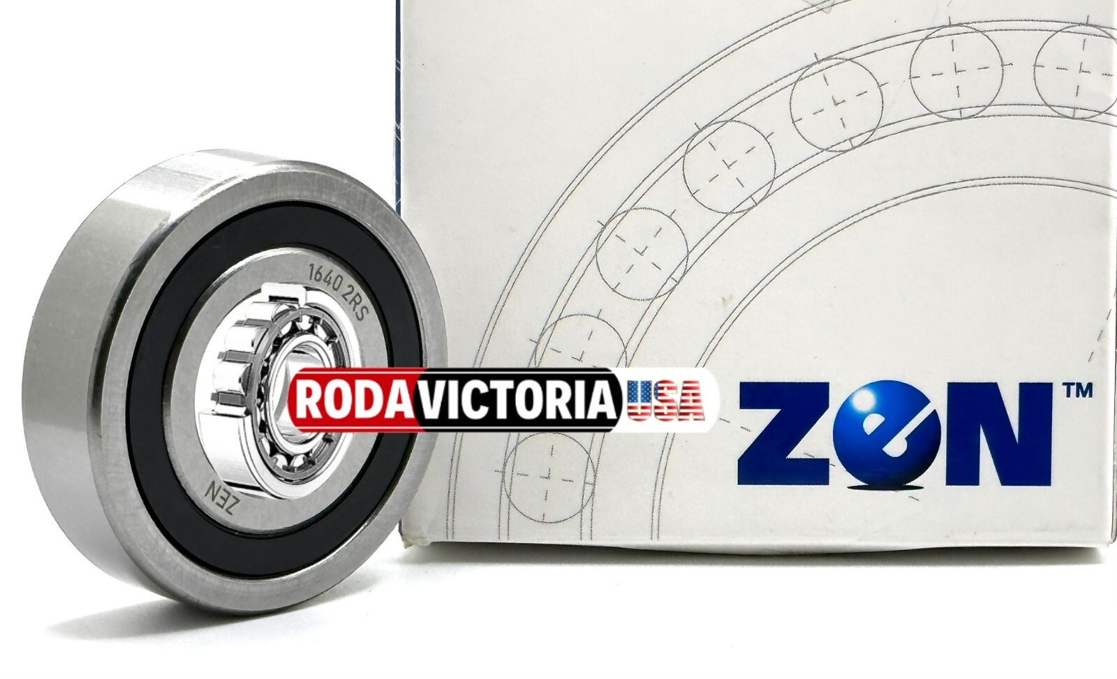 ZEN RLS7 2RS Bearing LJ 7/8″x 2″x 9/16″ inch RLS7 ZZ LS9 RLS 1640 -2RS