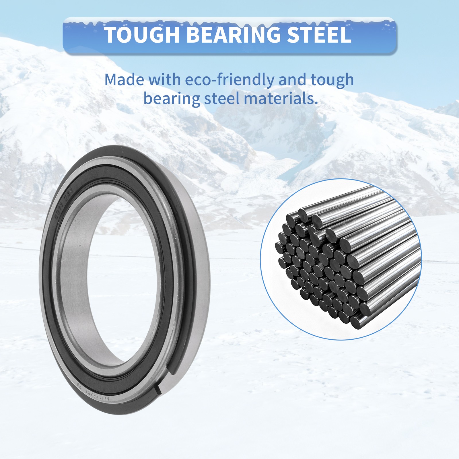 6911NR2RS Deep Groove Ball Bearings 55x80x13mm 1Pc Scooter Skateboard Wheel