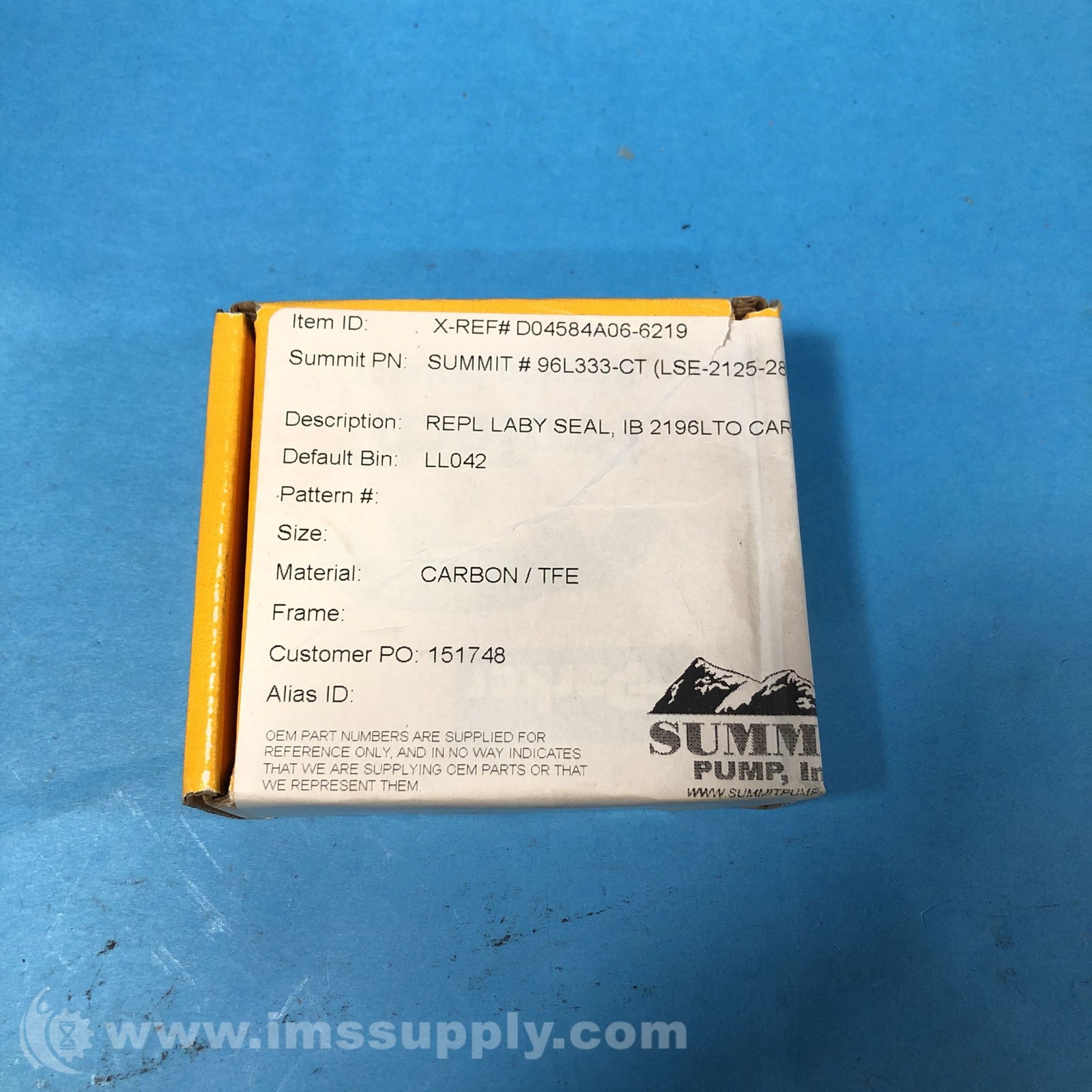 Parker 96L333-CT Bearing Isolator FNFP