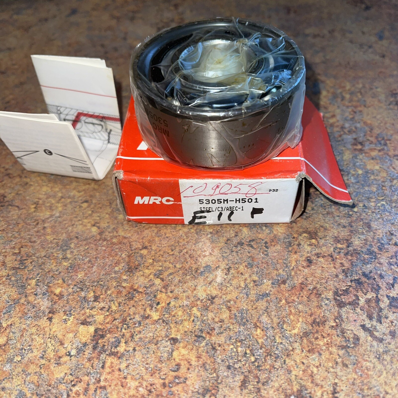 230071 New MRC 5305M-H501 Double Row Ball Bearing 25mmID 62mmOD 5305M H501