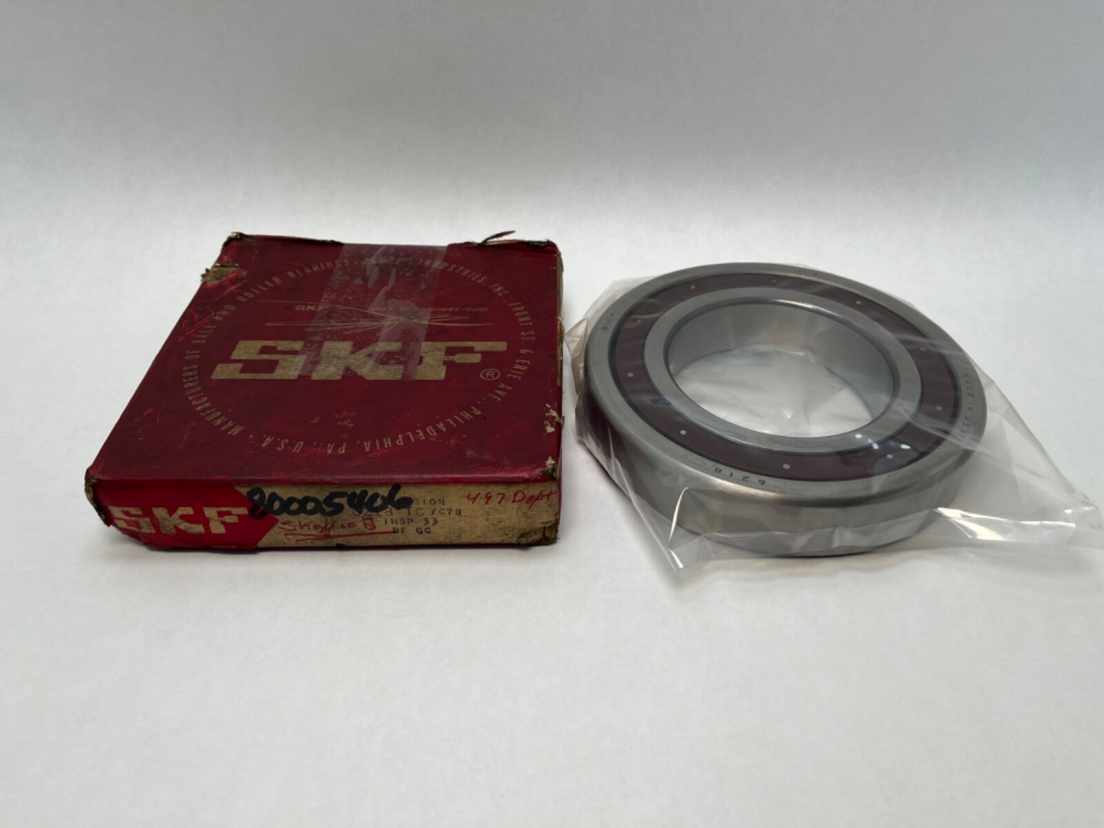 SKF 6218TCC78 Bearing Open 90x160x30mm 6218-TC-C78 6218-P5 USA