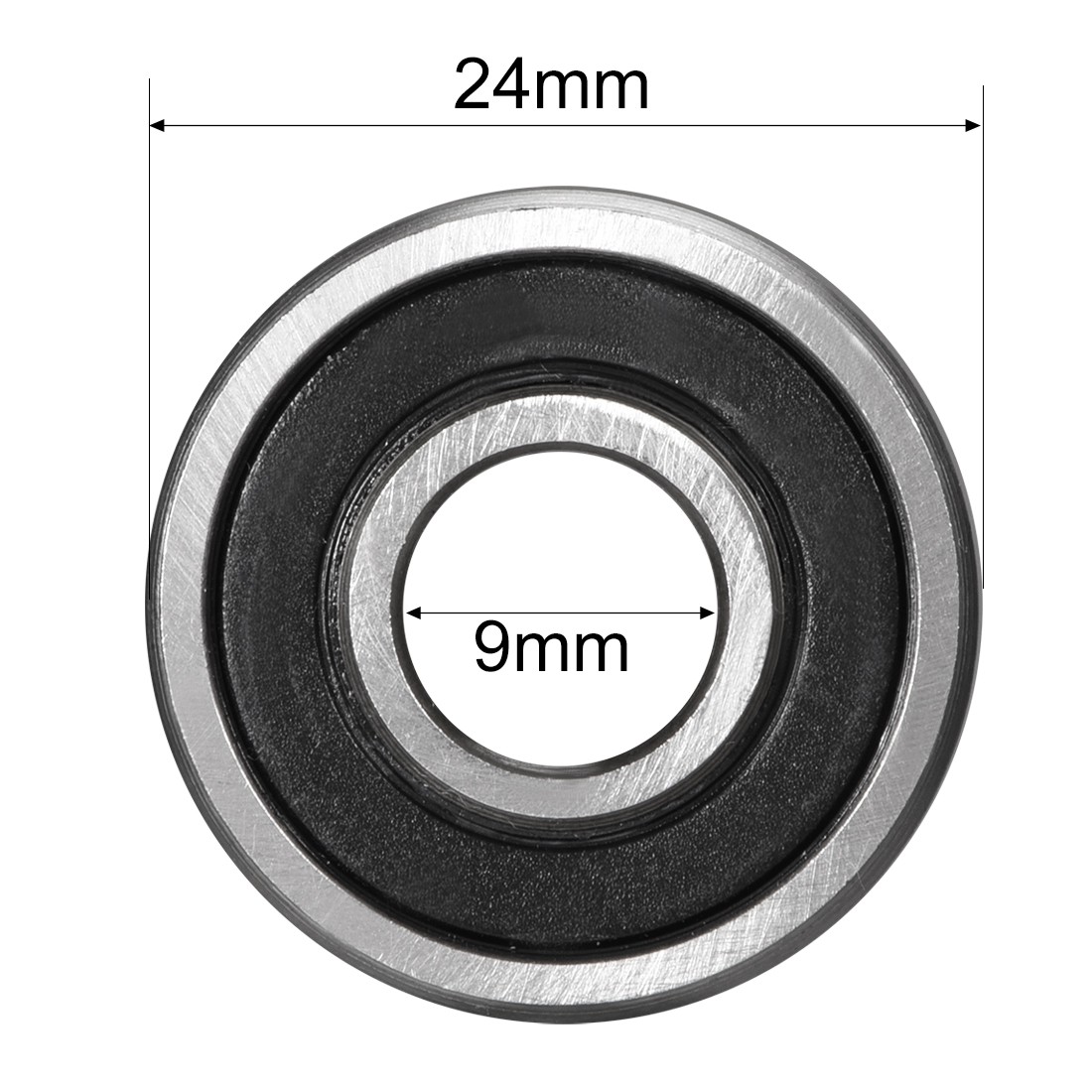 10pcs 609-2RS Deep Groove Ball Bearings Double Sealed High Carbon Steel Z1