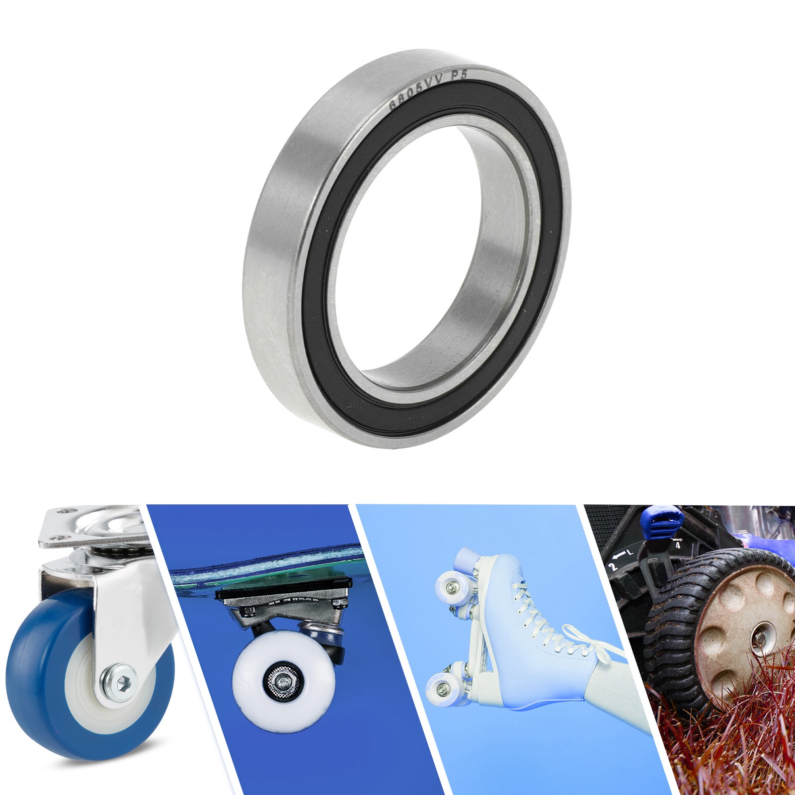6805VV Deep Groove Ball Bearings P5 25x37x7mm 1 Pc Scooter Skateboard Wheel