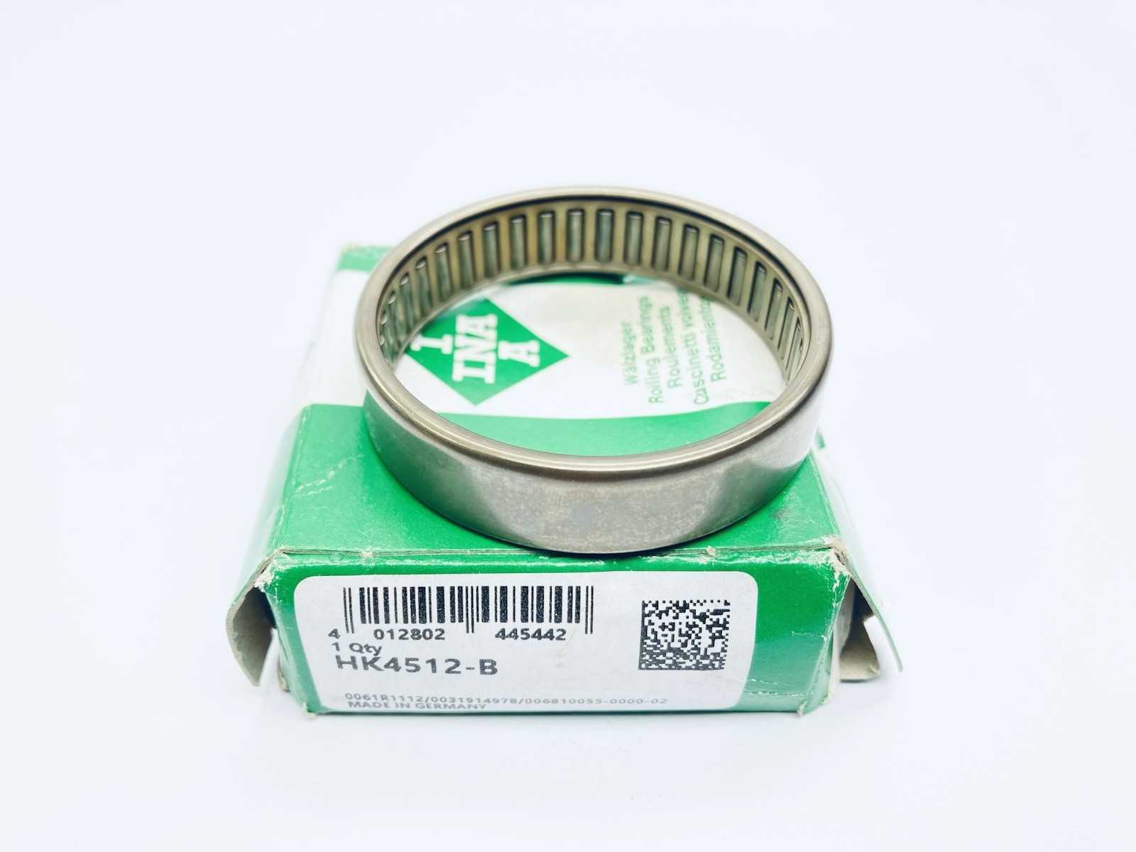 INA HK4512-B Needle Roller Bearing 1-3/4″-Id 2-1/16″-Od 7/16″-Width Imperial