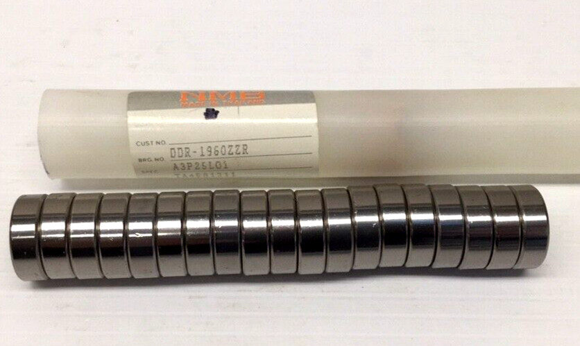 NMB DDR1960ZZR Ball Bearing 6mm Bore 19mm OD 6mm Wide Single Shield (Pack Of 19)