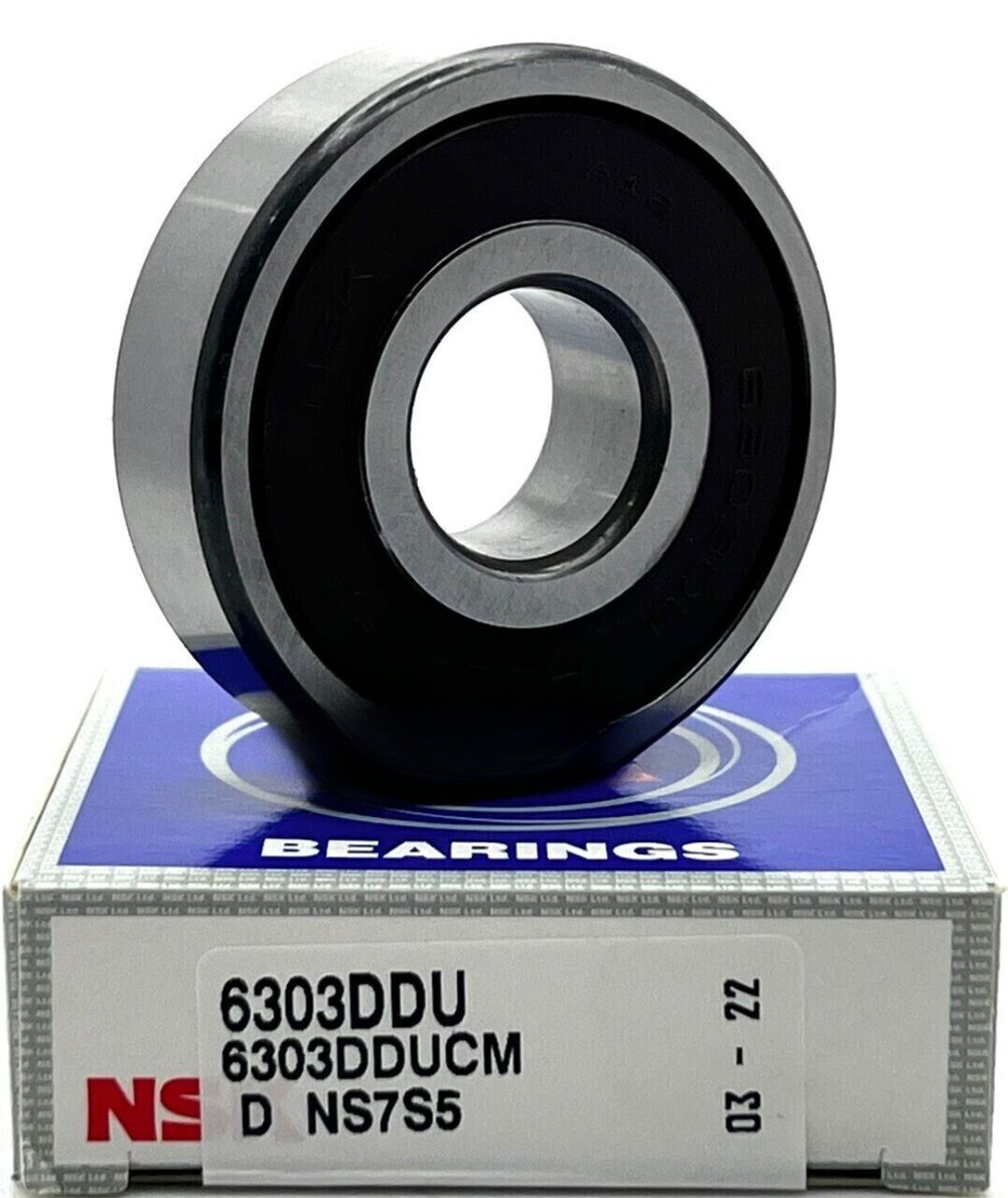 NEW NSK 6303 DDU CM DEEP GROOVE RADIAL BALL BEARING 17x47x14 mm Free Shipping