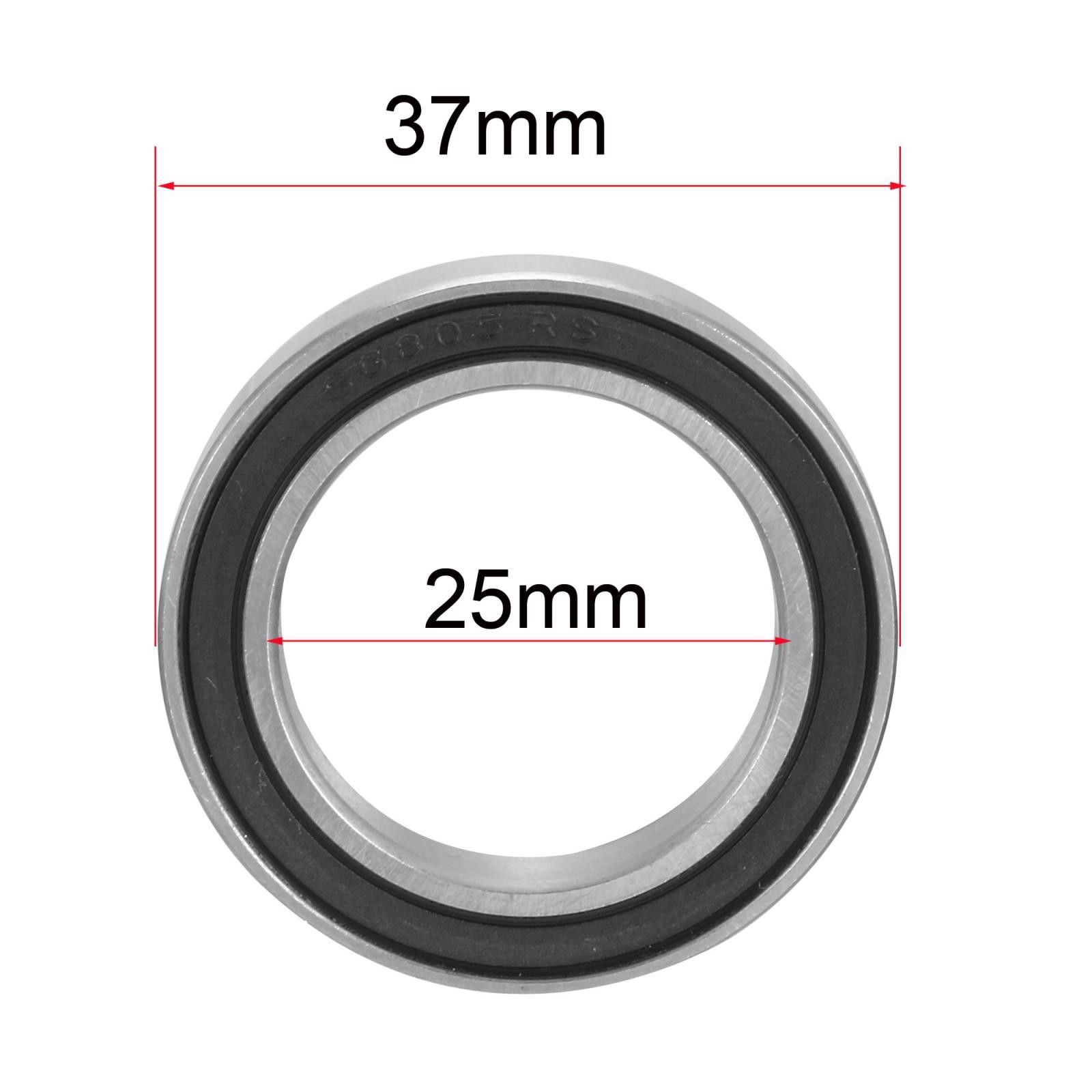 S61805-2RS Stainless Steel Ball Bearing 25x37x7mm Sealed 61805-2RS Bearings 2pcs