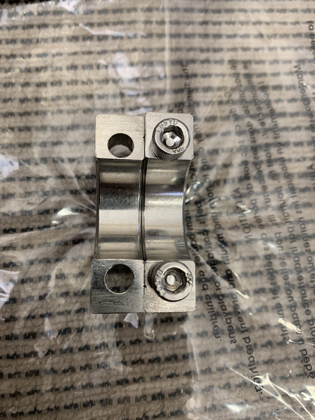 Climax Metal H2C-100-S Shaft Collar, Two Piece, Clamp Style, Stainless Steel, 1″
