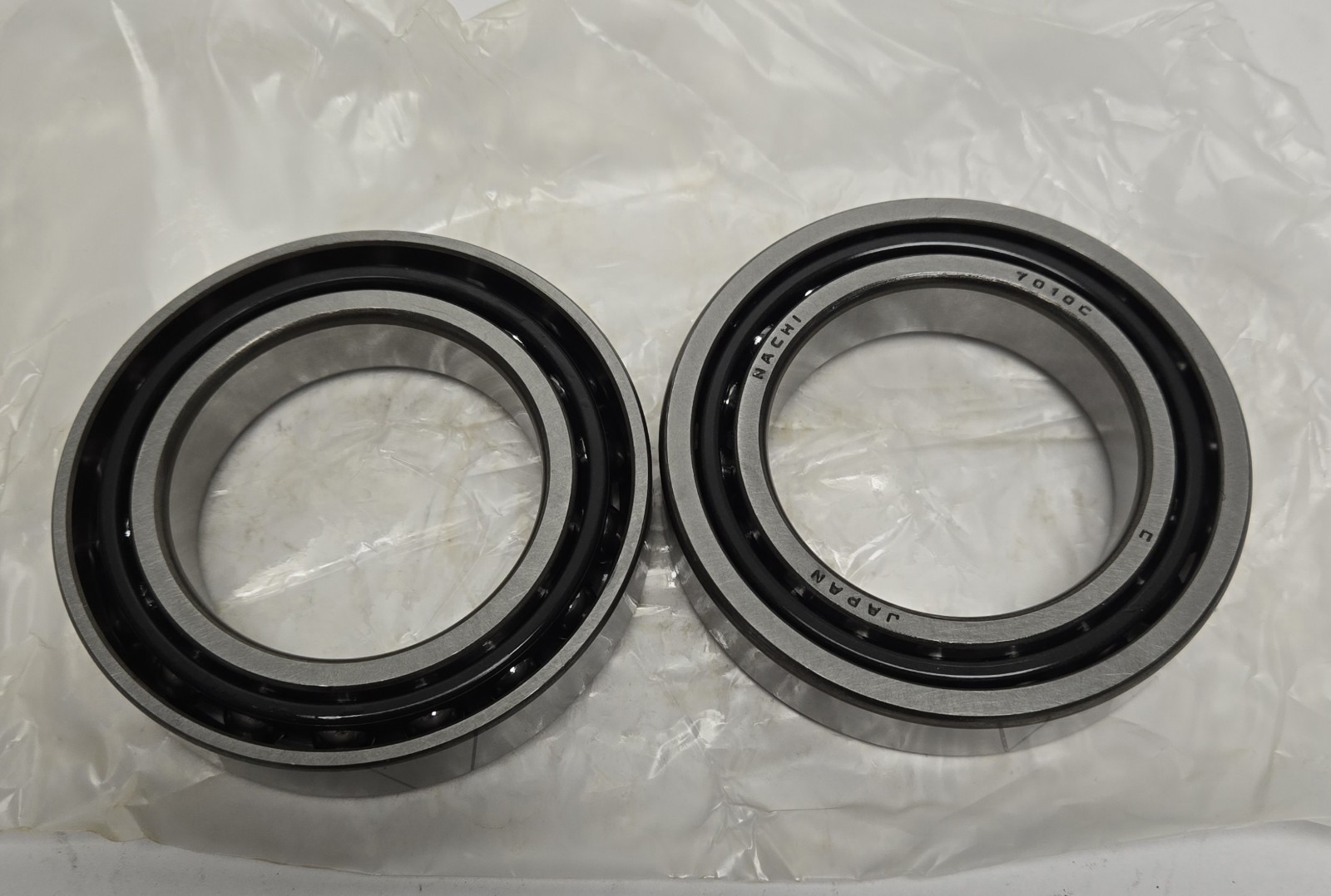 NACHI BEARINGS 7010CYDB-P4. SET OF 2.