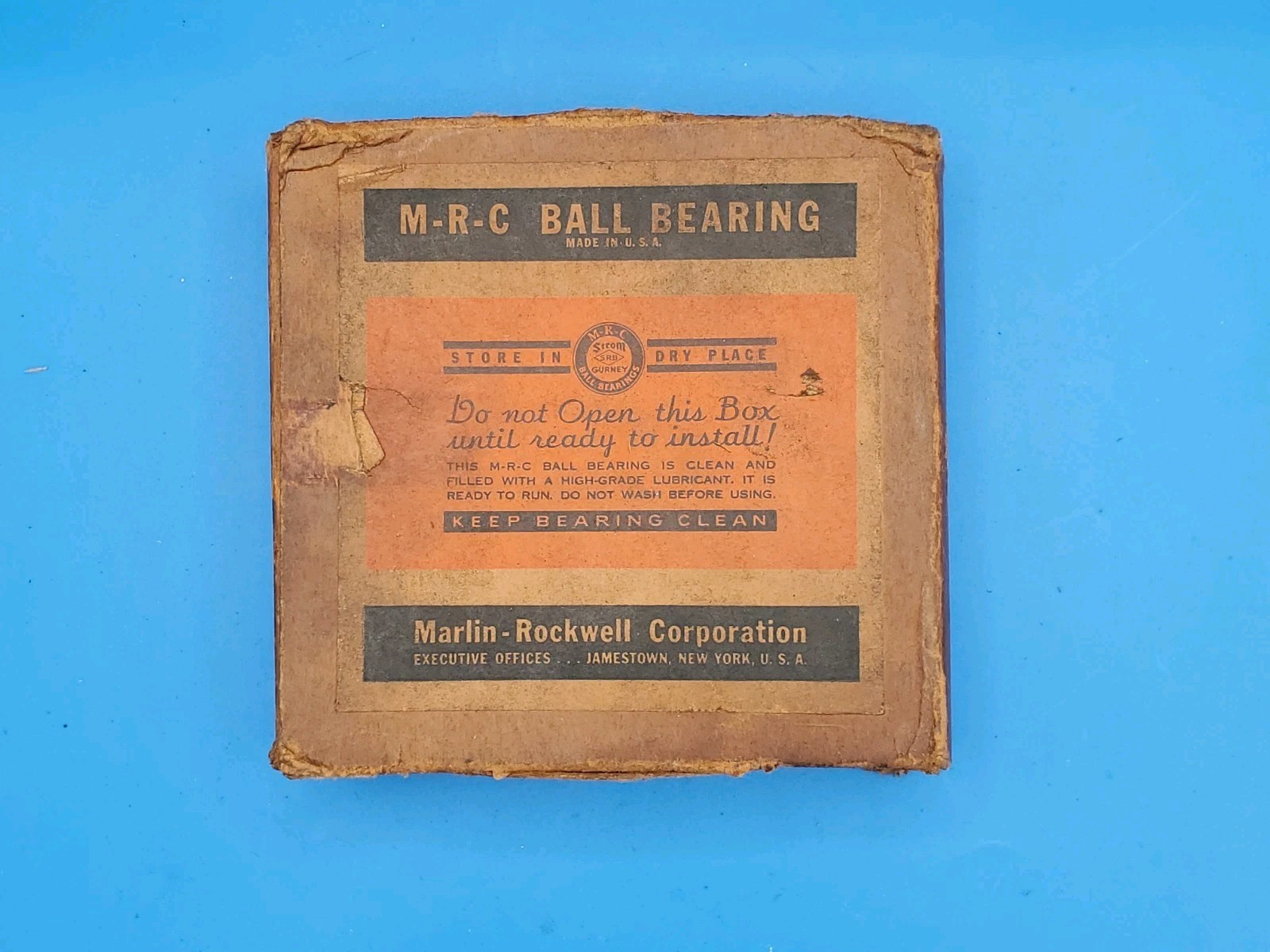 Marlin Rockwell Corporation MRC 314S Bearing – Made in USA – New Old Stock (NOS)