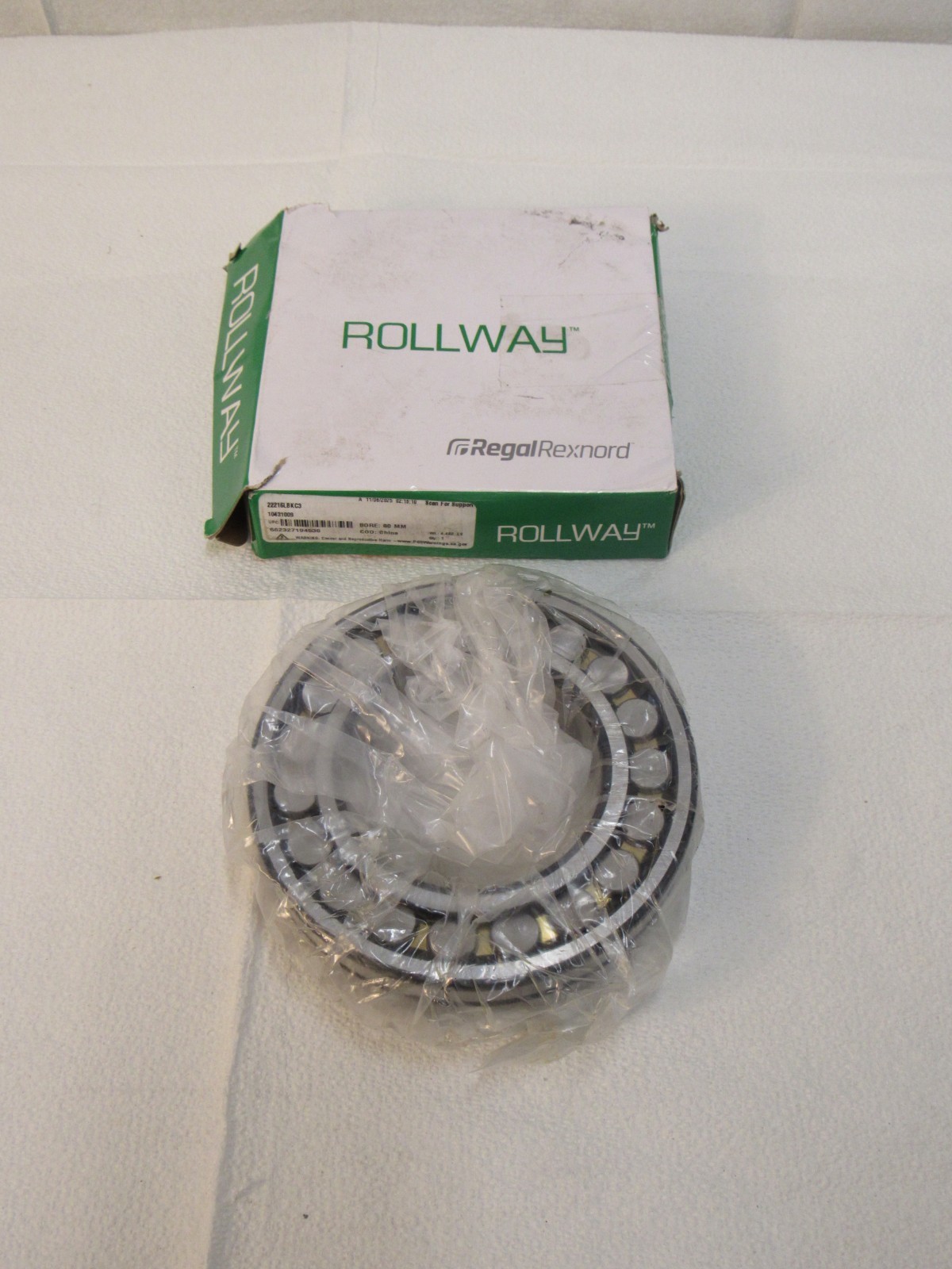 Rollway 22216 Bearing 80mm Bore 140MM Outside 22216BKC3 RegalRexnord