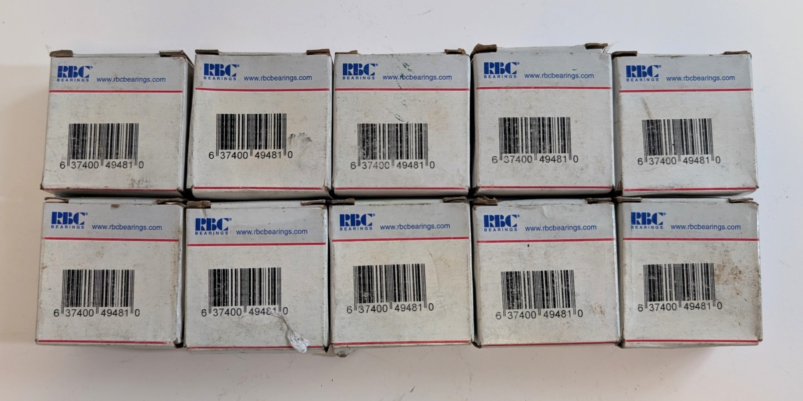 10x RBC NICE 3030DCTNTG19 Radial Deep Groove Ball Bearings – Unused Old Stock