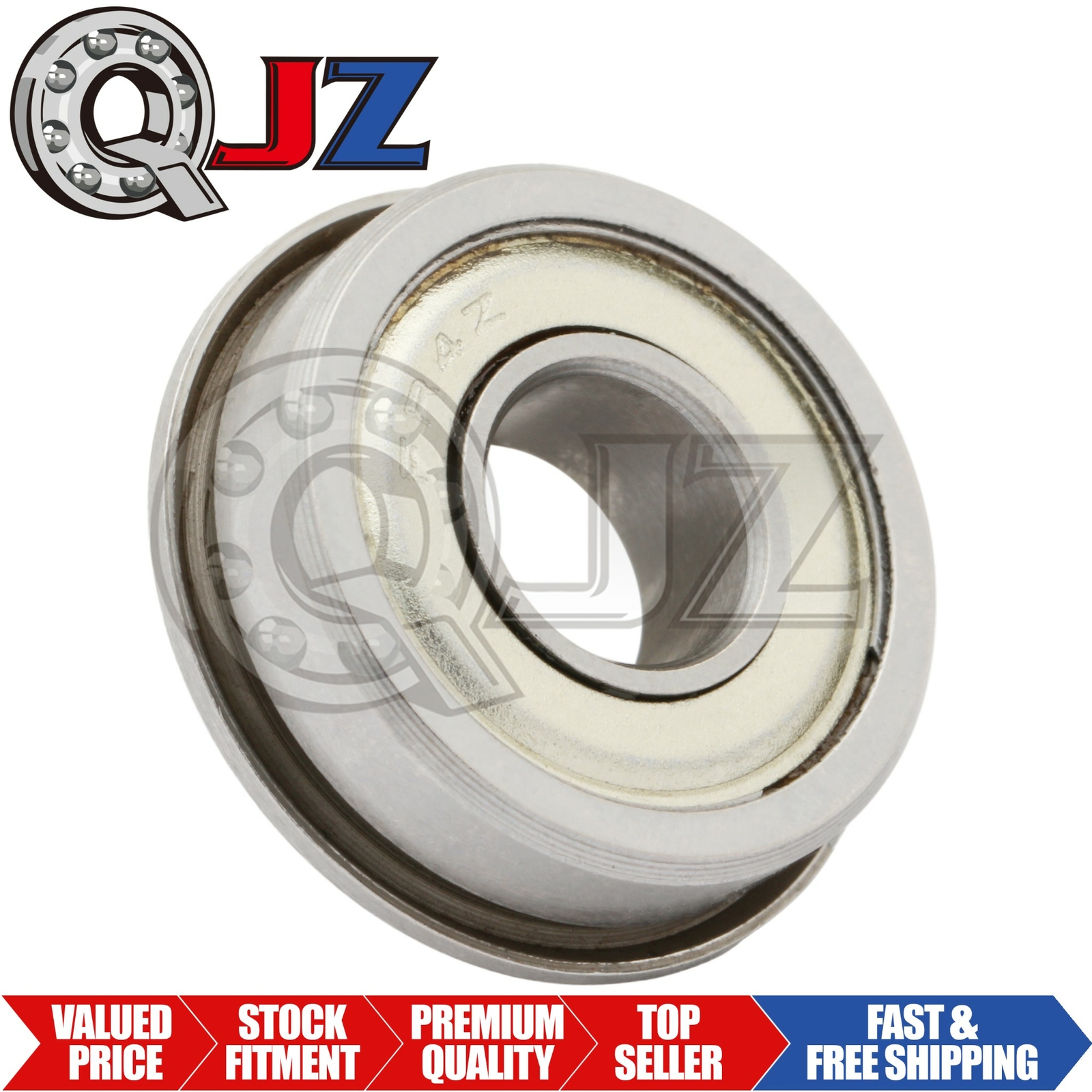 [1-Pack] FR4-ZZ Deep Groove Flanged Ball Bearing 1/4″ ID x 5/8″ OD x 0.196″ W