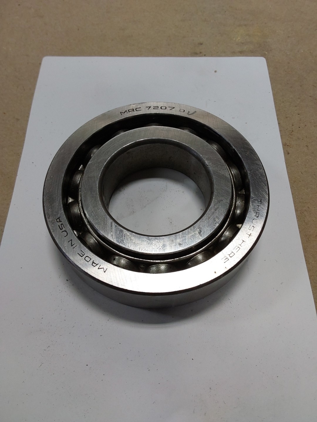 MRC 7207 DV Pressed Brass Angular Contact Bearing