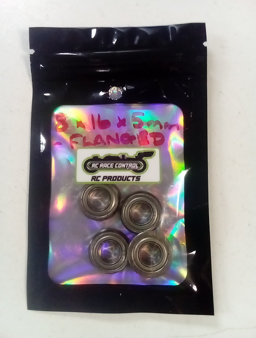 F688ZZ 8x16x5mm Bearing Flanged Deep Groove Ball Bearing (4PCS) #RCRC8X16X5FLANG