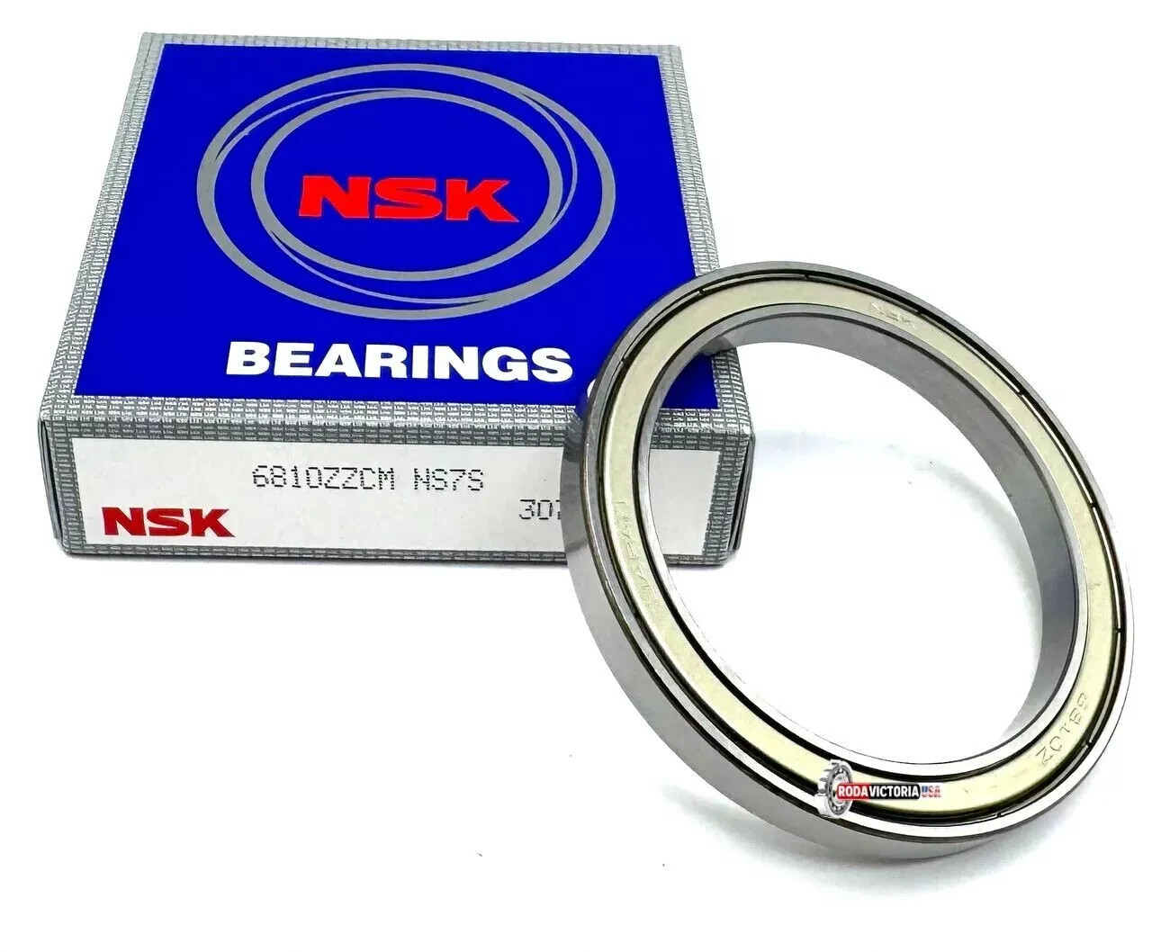 NSK Japan 6810 ZZ CM Deep Groove Ball Bearing, Metal Shielded 61810 50x65x7 mm