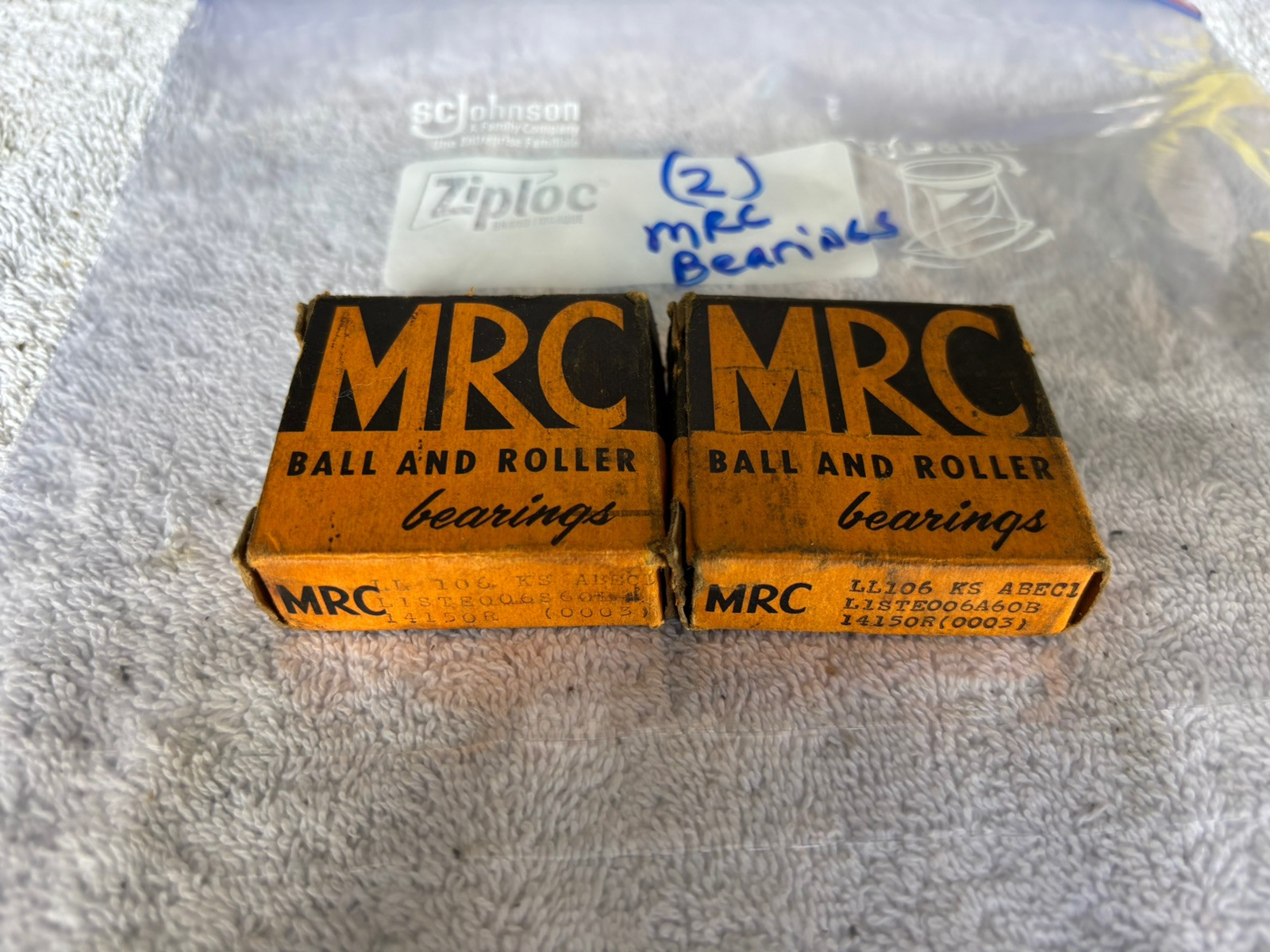 MRC ABEC-1 Single Row Ball BearingLL1106 KS ABEC1 Pair Of Bearings