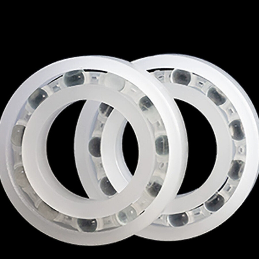 Deep Groove Ball Bearings PP Plastic Bearing Glass Ball Nylon Cage Insulation
