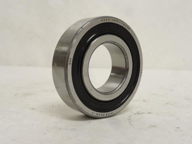 186247 New-No Box; SKF 6206-2RSJEM Ball Bearing; 30mmID x 62mmOD x 16mm Wide