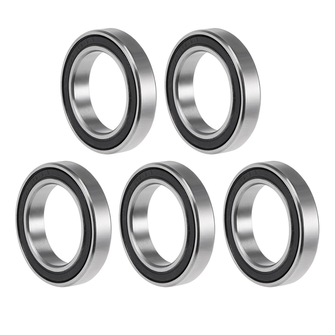 6803-2RS Ball Bearing 17mm ID 26mm OD 5mm Thick Double Sealed ABEC3 Bearing 5pcs