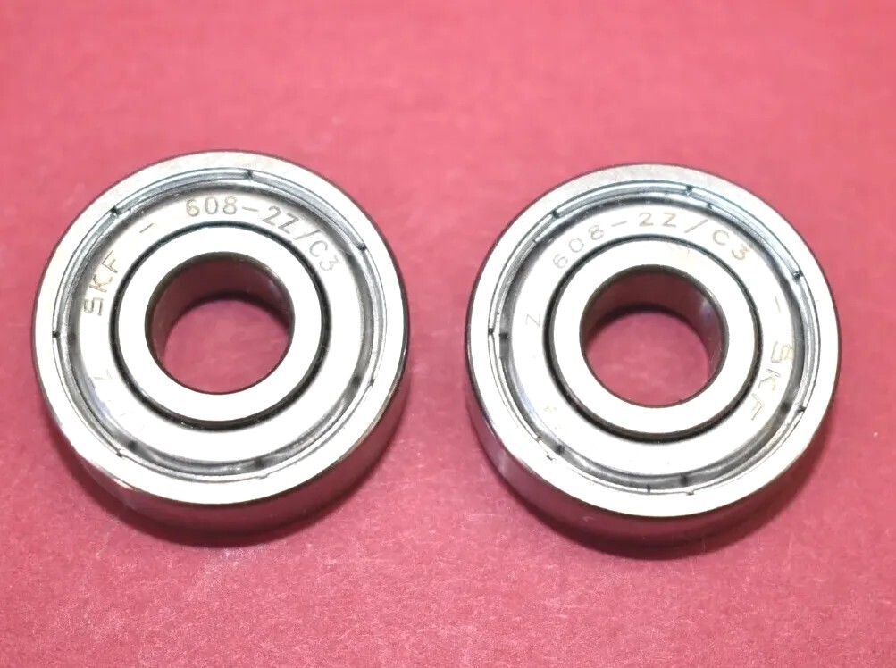 2 SKF 608-2Z/C3 Bearings 22mm x 8mm x 7 mm