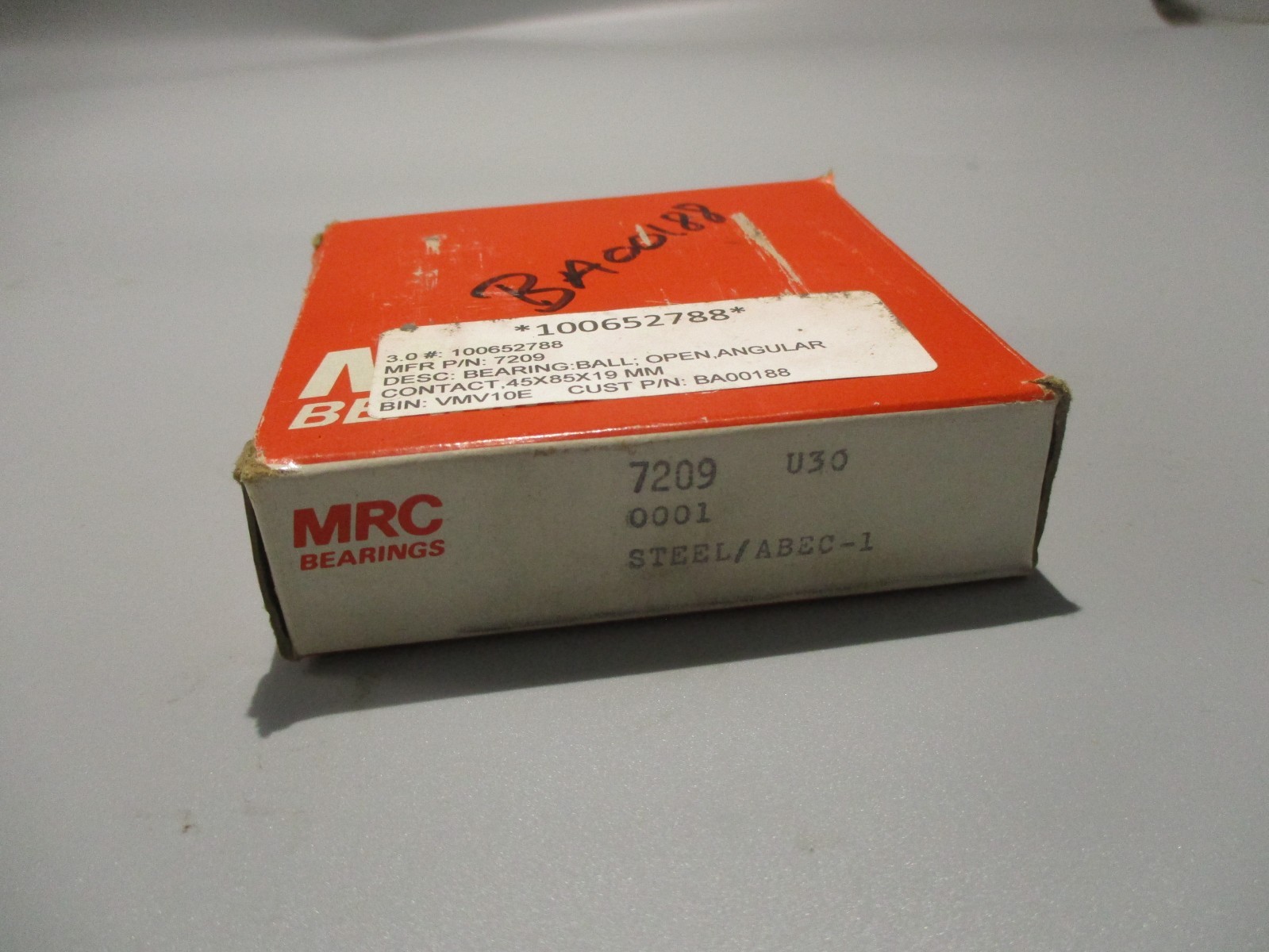 NEW MRC 7209 OPEN BALL BEARING