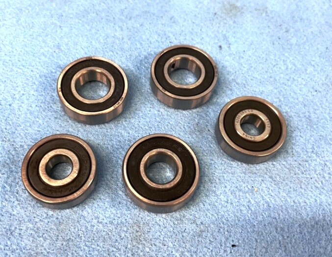 ASSORTED RUBBER SEAL BALL BEARINGS **LOT OF 5**