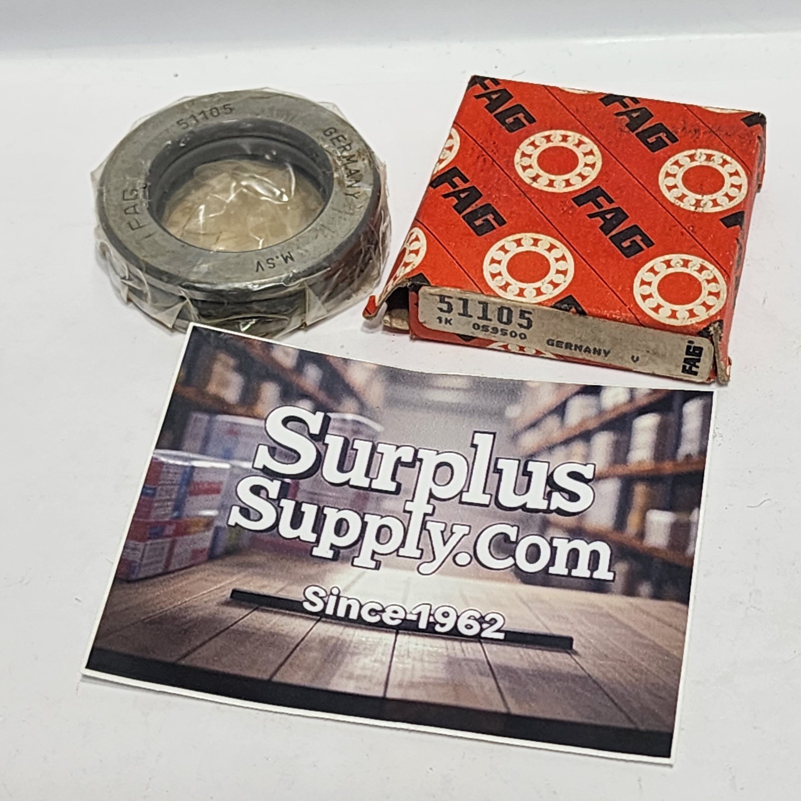 51105 / 51105 Fag Ball Thrust Bearing 25 mm Bore, 42 mm OD, 11 mm Separable