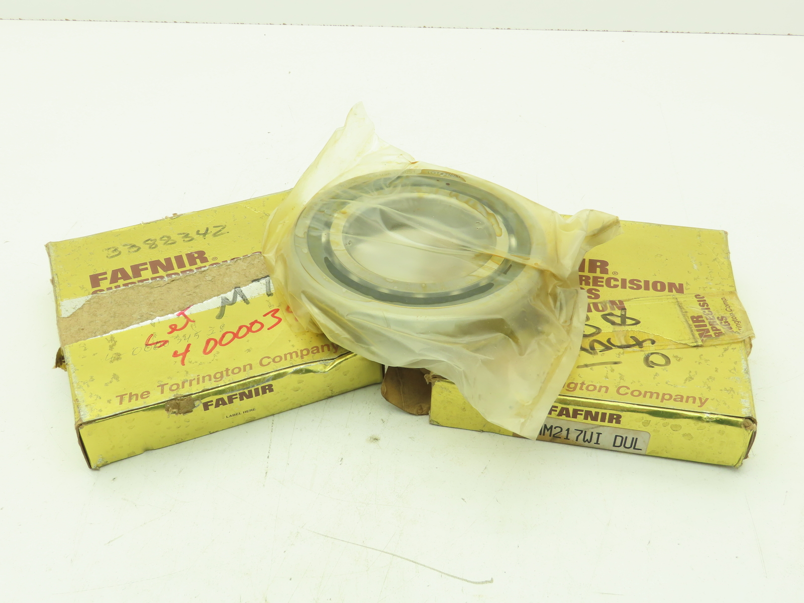 Fafnir 22MM217WI Super Precision Ball Bearing Thrust Spindle 5G 85x150x28MM Set