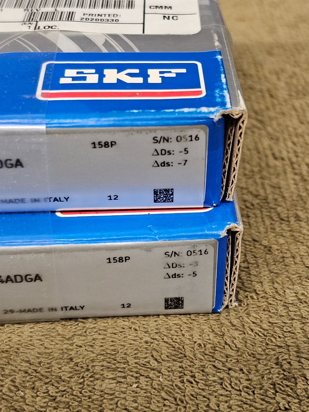SKF Super Precision Duplex Ball Bearing 70mm 110mm 40mm 7014 ACD P4ADGA