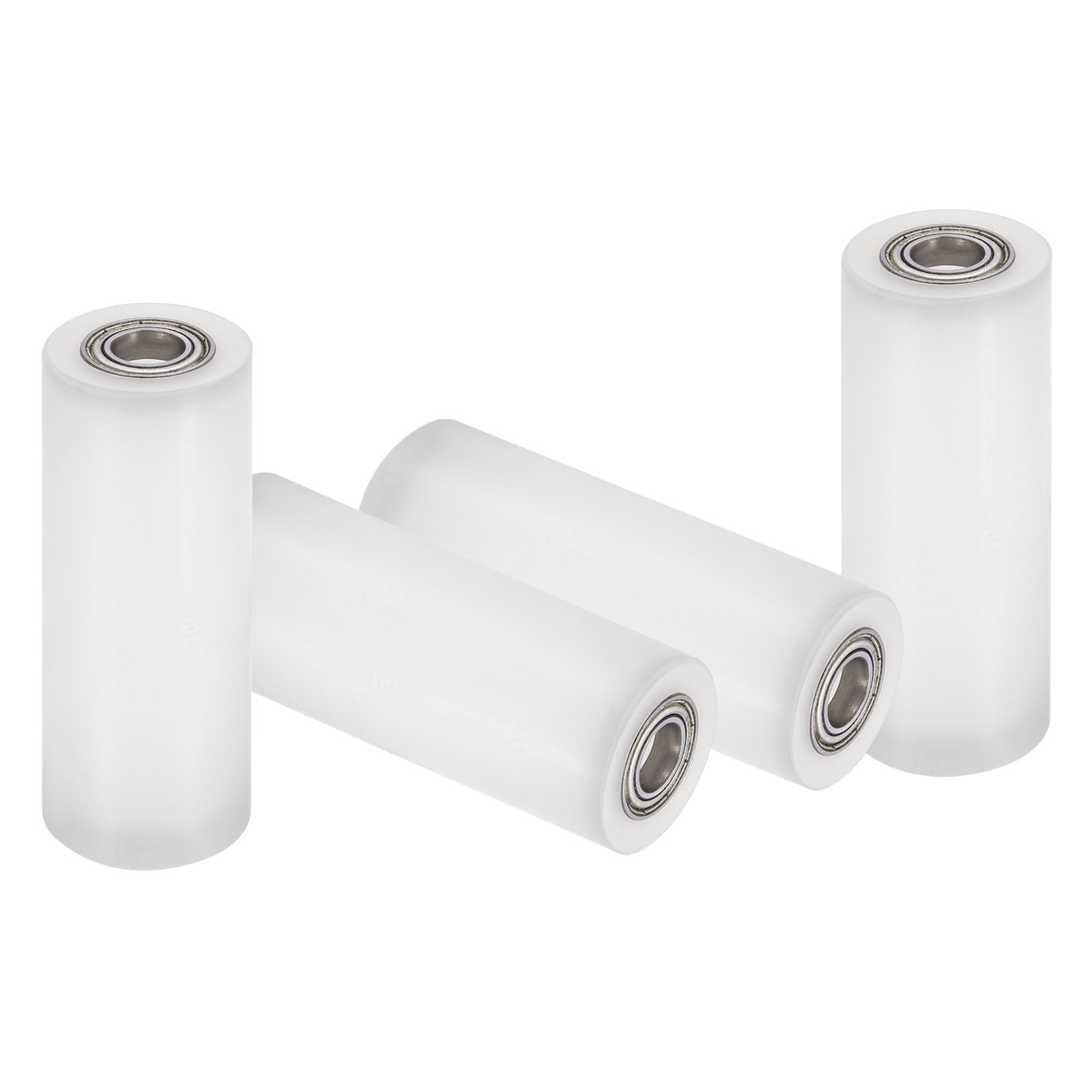 4Pcs Nylon Roller Wheel with Bearings 3/8″x1-3/16″x3-1/4″ Nylon Pulley