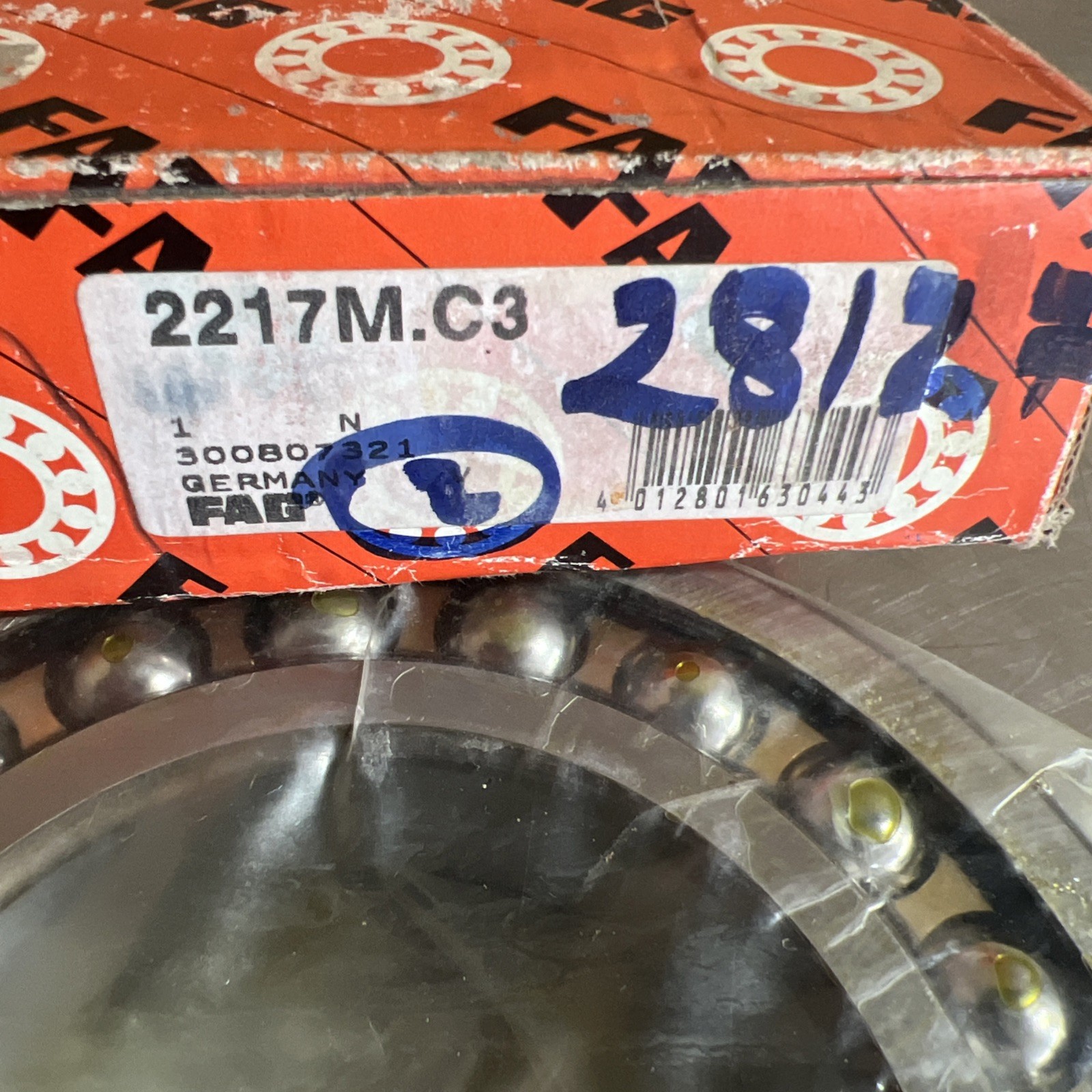 FAG 2217-M-C3 85x150x36mm Bearing