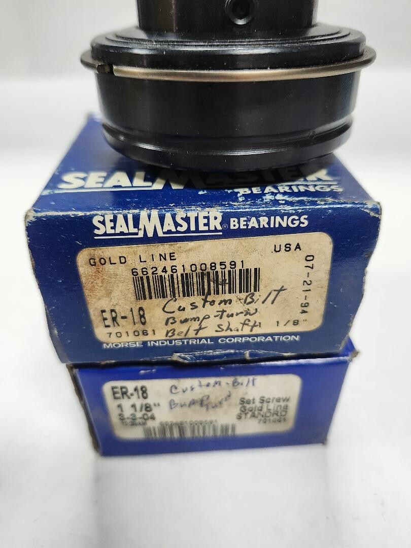 Lot of 2 SEALMASTER ER-18 Insert Bearing New Old Stock