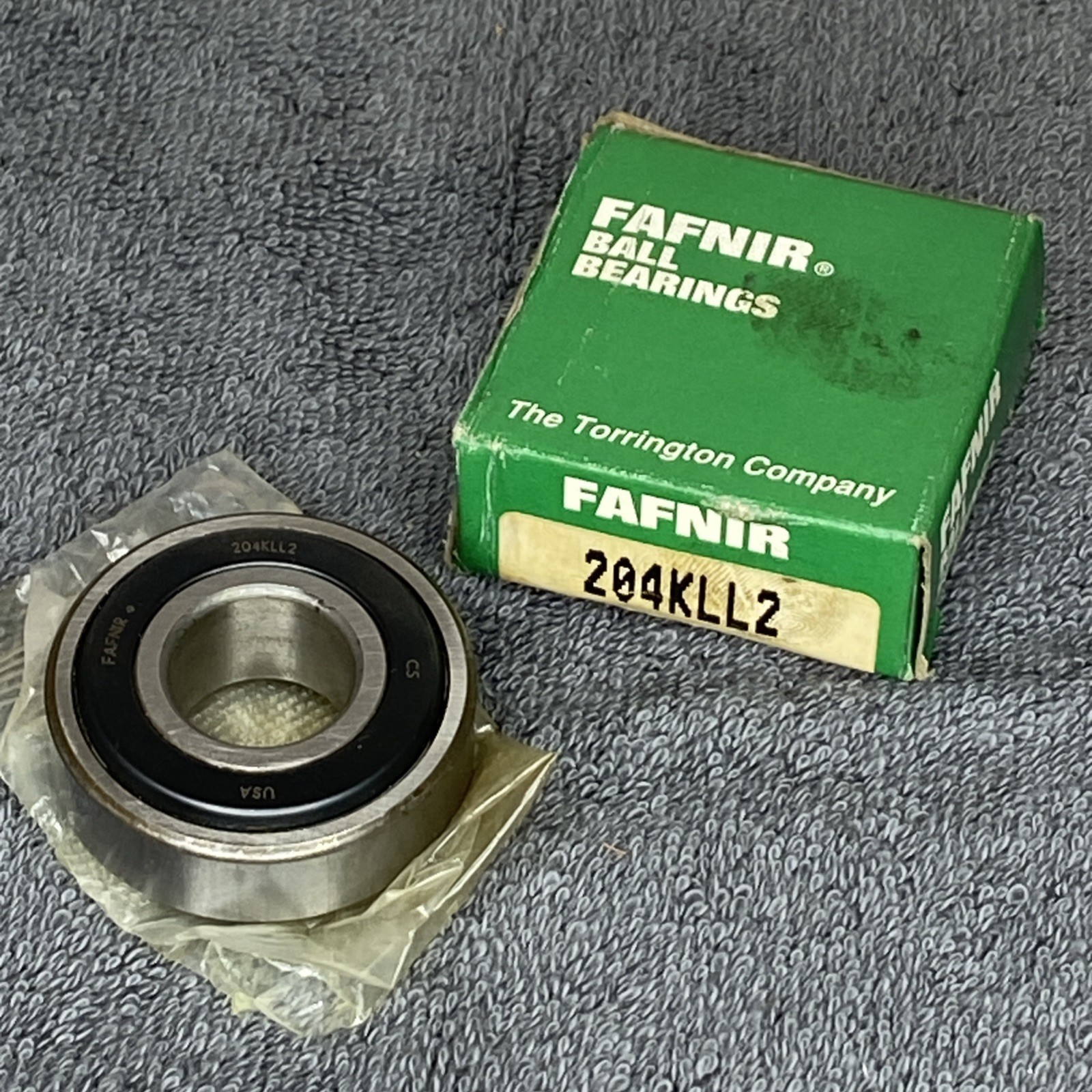 Fafnir 204KLL2 Sealed Deep Groove Ball Bearing NOS New In Box