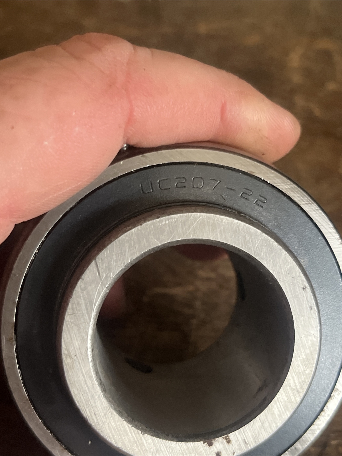 NOS GBC UC207-22 Insert Bearing Re-lube w/Set Screws