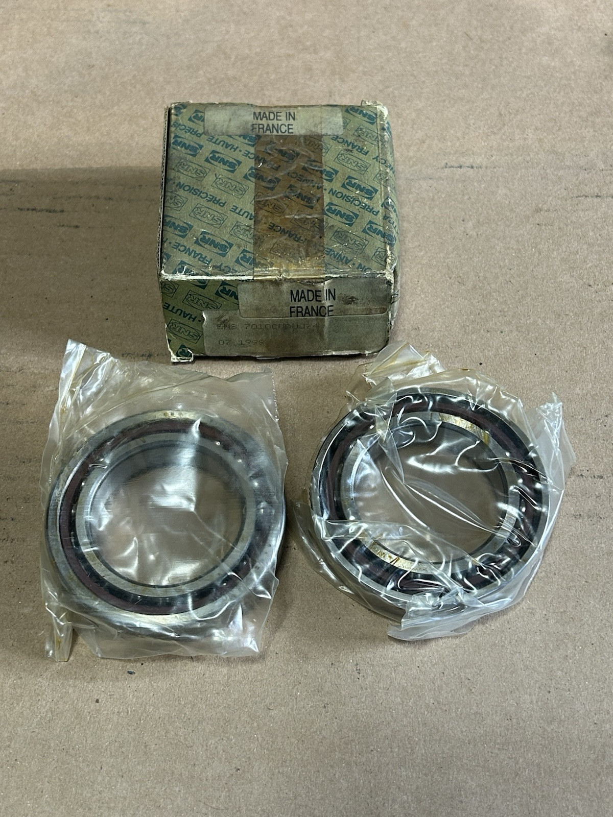 Set Of (2) 7010CVDUJ74 – SNR – 7010-CV-DU-J74 / Ball Bearing NEW